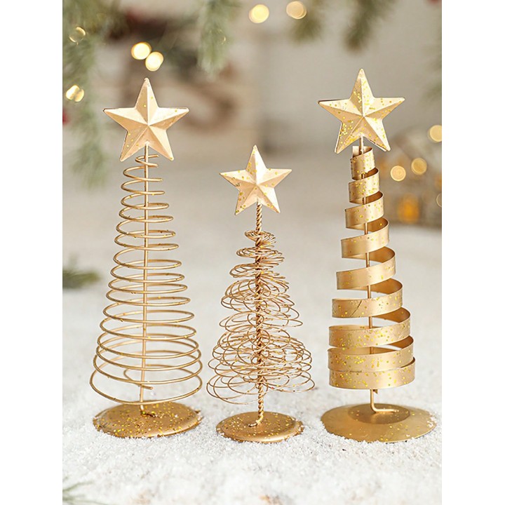 1Pc Decoración Navideña de Estrellas en Espiral
