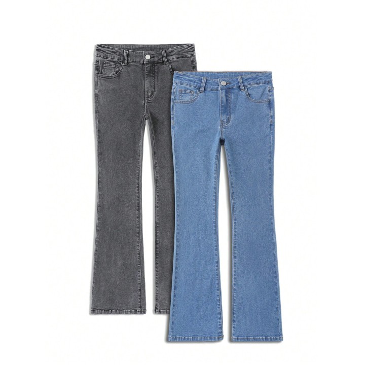 2 Pantalones Acampanados Niña