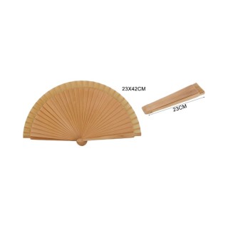 Abanico de Madera 23 cm